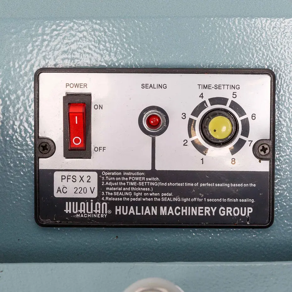 Ножной усиленный запайщик PFS-800*2 Hualian - Купить с доставкой по всей России - 7