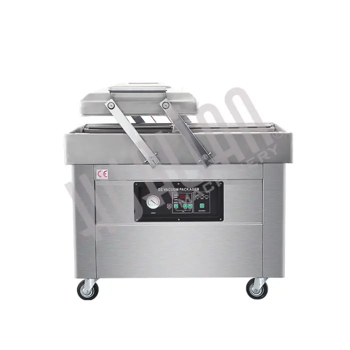 Напольная двухкамерная вакуум-упаковочная машина DZ-400/2SB SS (нерж.) Hualian - Купить с доставкой по всей России