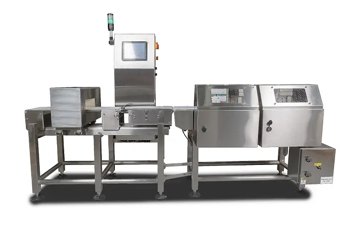 Контрольно-динамические весы IMC-230L-3H (IP65, двойной толкатель, 2 бокса, правая подача) Hualian - Купить с доставкой по всей России