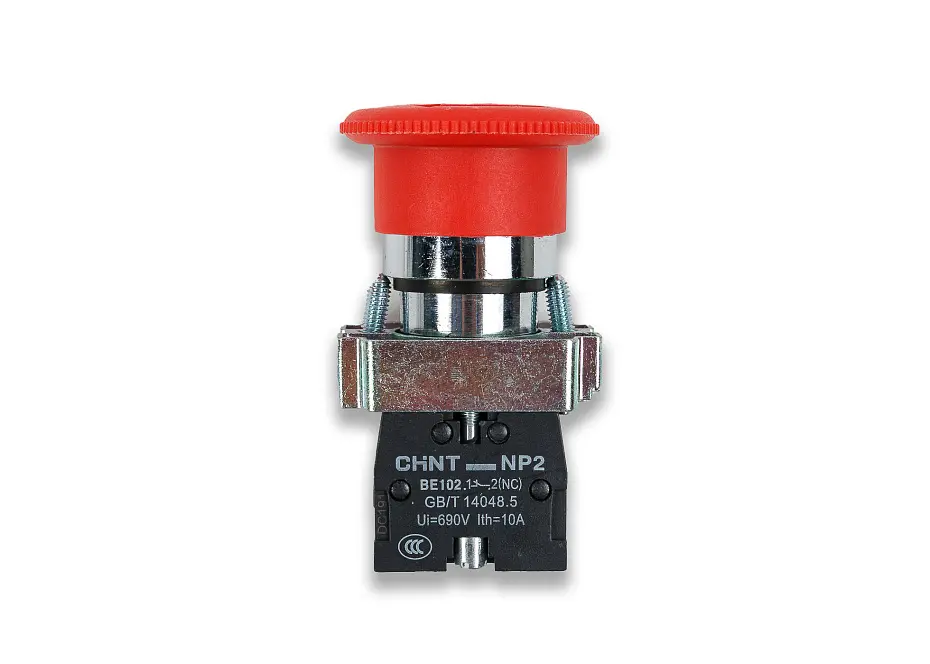 Кнопка аварийной остановки NP2-BS542 (DZQ-600L/S/DZF-5050/HVT-450R) Hualian - Купить с доставкой по всей России