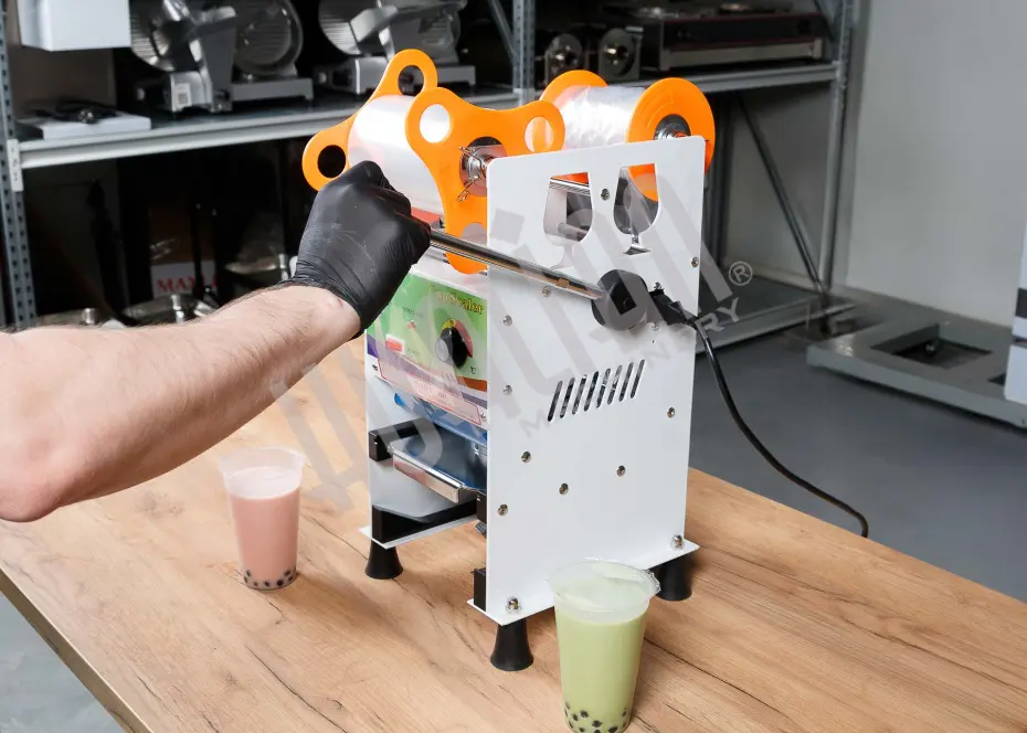Ручной запайщик стаканов HL-D1 (Bubble tea) Hualian - Купить с доставкой по всей России - 6