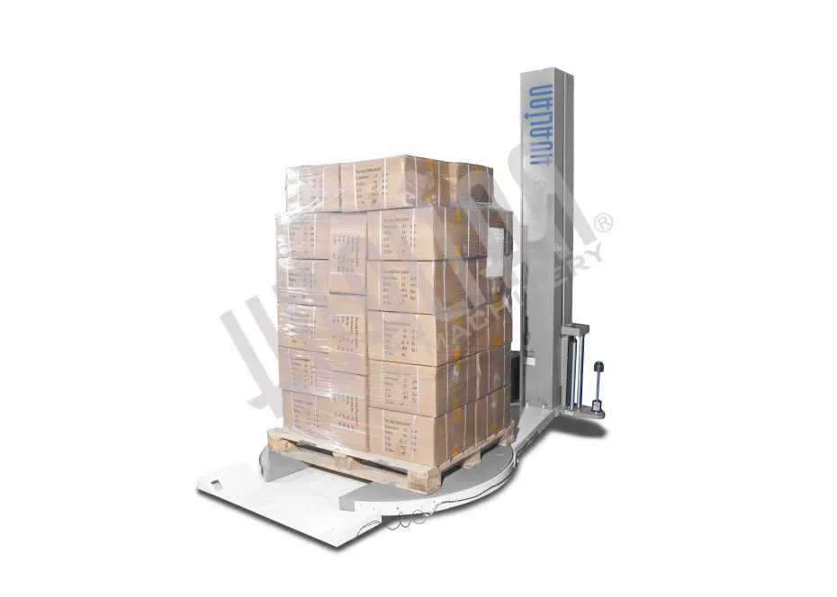 Паллетоупаковщик HL-1650EF Economical с E-платформой с механическим натяжением Hualian - Купить с доставкой по всей России - 2