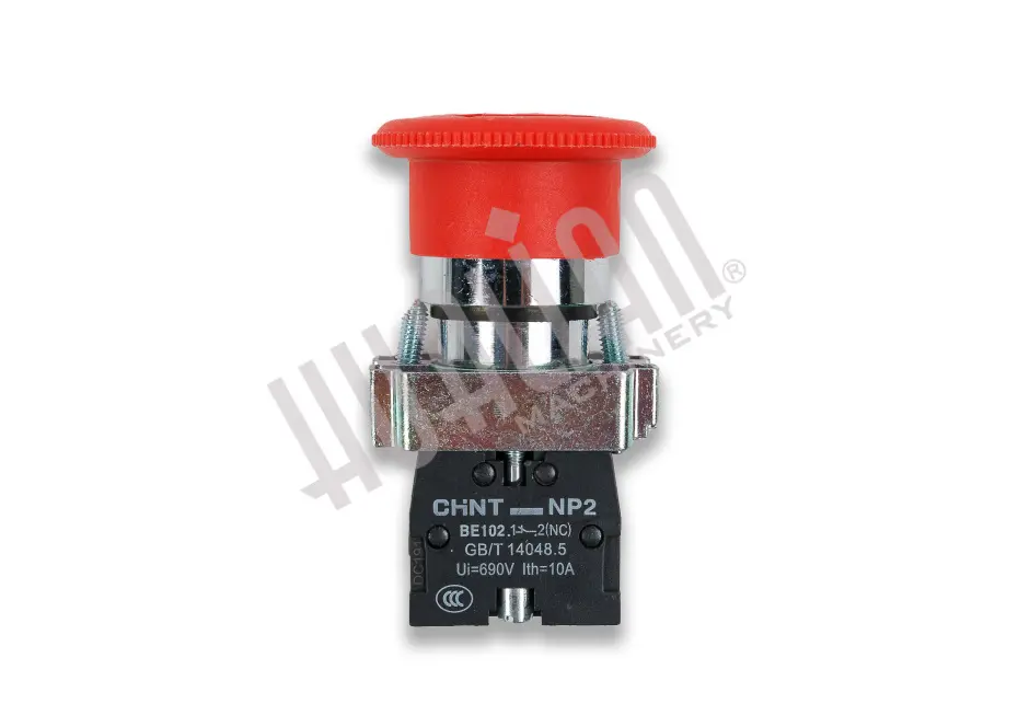 Кнопка аварийной остановки NP2-BS542 (DZQ-600L/S/DZF-5050/HVT-450R) Hualian - Купить с доставкой по всей России