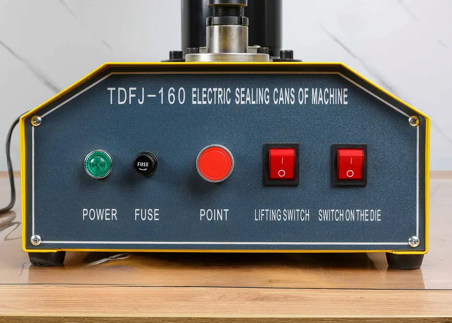 Укупорочная машина для жестяных крышек HLTDFJ-160II (⌀ 100 мм) Hualian - Купить с доставкой по всей России - 14