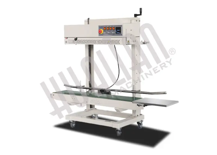 Роликовый конвейерный запайщик FRCM-1120L (крашеный корпус, с датером) Hualian - Купить с доставкой по всей России