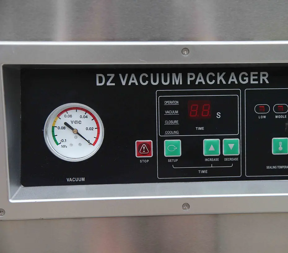 Напольный вакуумный упаковщик DZ-400/2F (нерж.) Hualian - Купить с доставкой по всей России - 3