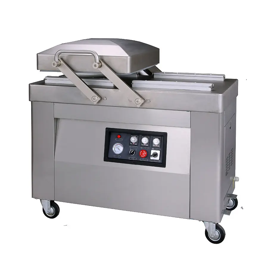 Напольный вакуумный упаковщик HVC-410S/2B-G (DZQ-410/2SB) (нерж., газ) Hualian - Купить с доставкой по всей России