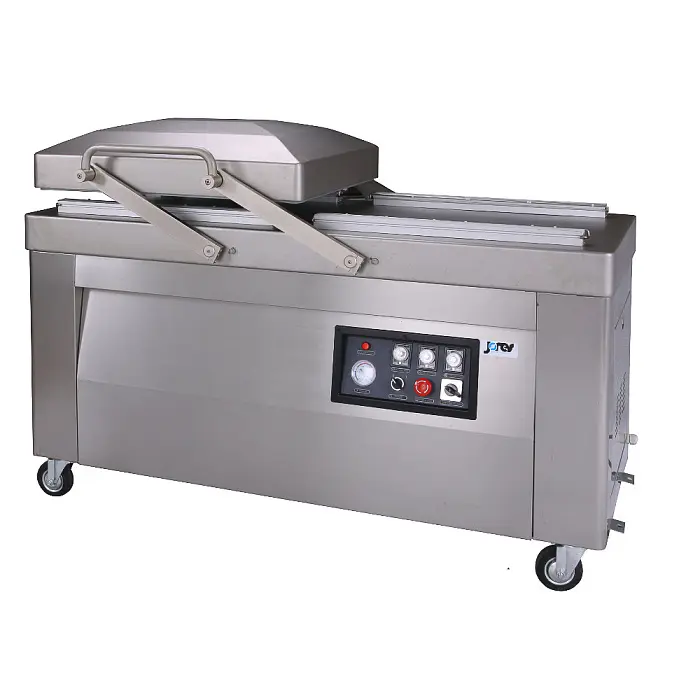 Напольный вакуумный упаковщик HVC-510S/2B-G (DZQ-510/2SB) (нерж., газ) Hualian - Купить с доставкой по всей России