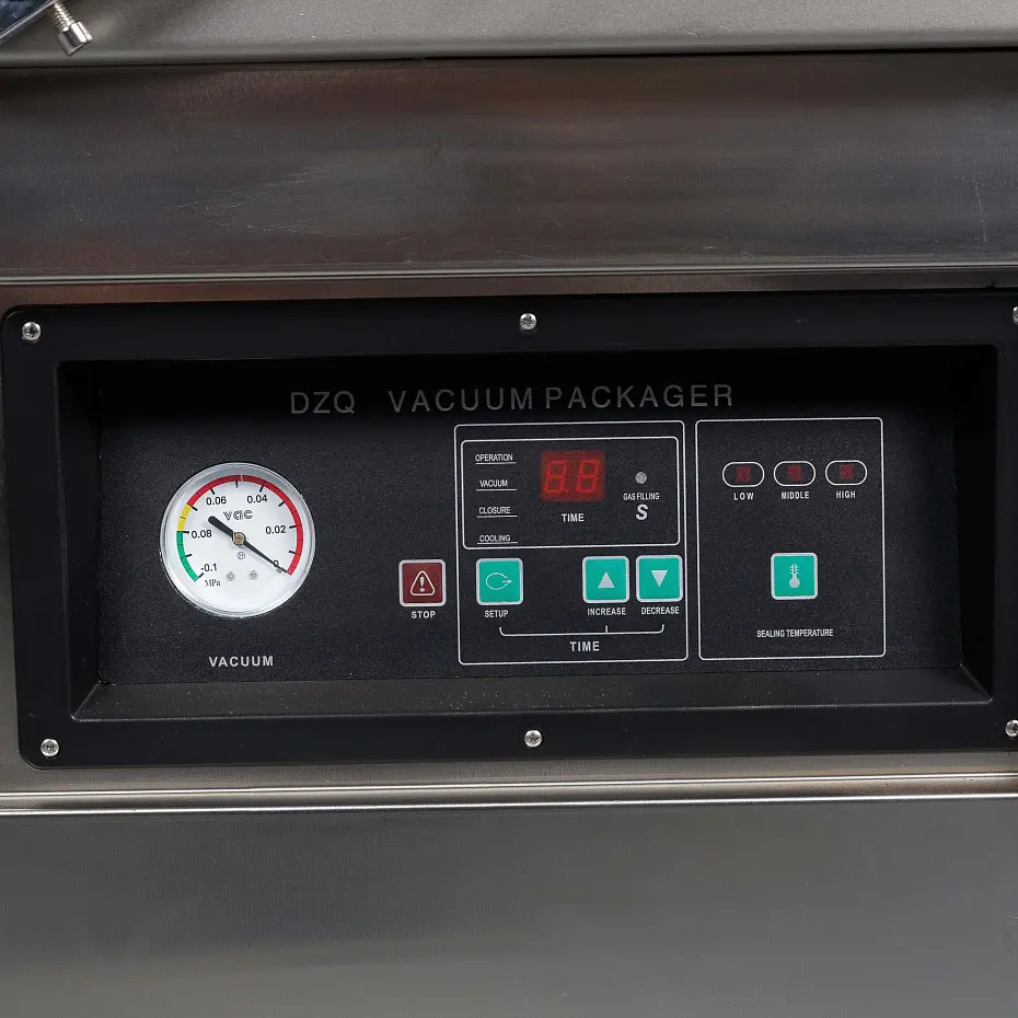 Напольная двухкамерная вакуум-упаковочная машина DZQ-700/2SB (нерж., газ) Hualian - Купить с доставкой по всей России - 13