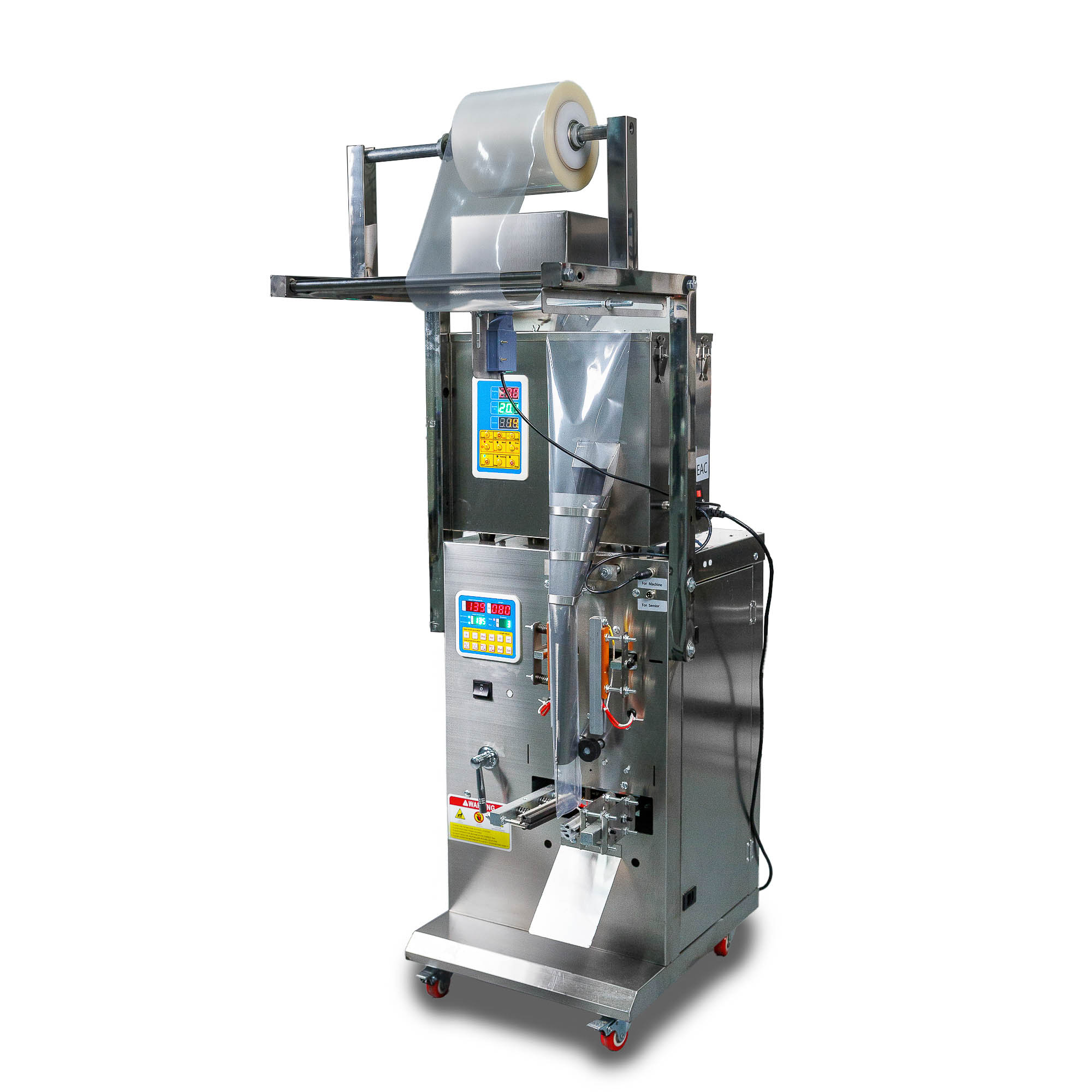 Автоматическая фасовочно-упаковочная машина DXDK-100 NEW (пакет подушка, ширина пленки 140 мм)