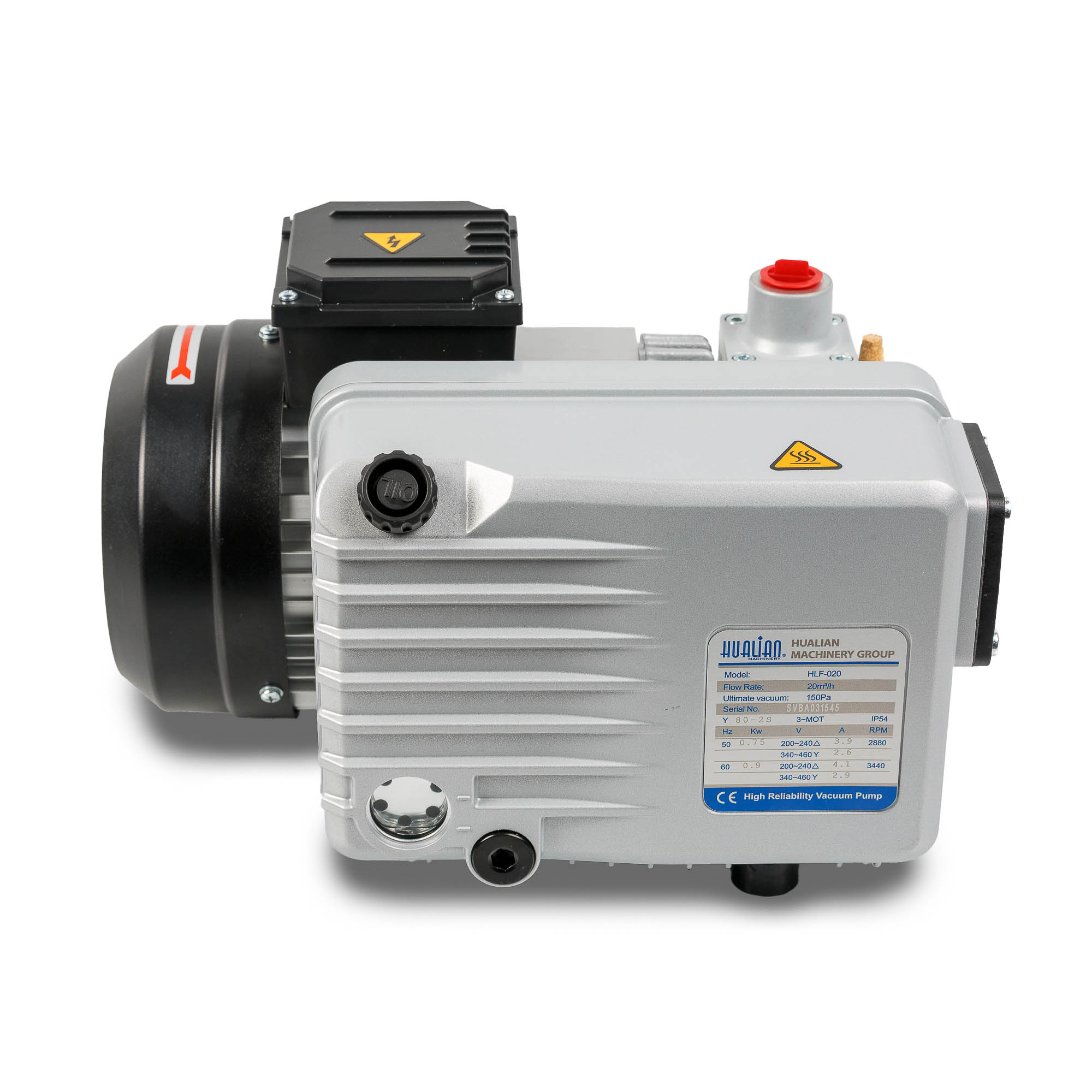 Вакуумный насос HLF-20 (HM), в сборе с двигателем, 20 м³/ч, 380 В для DZ, HVC, HVT, TB