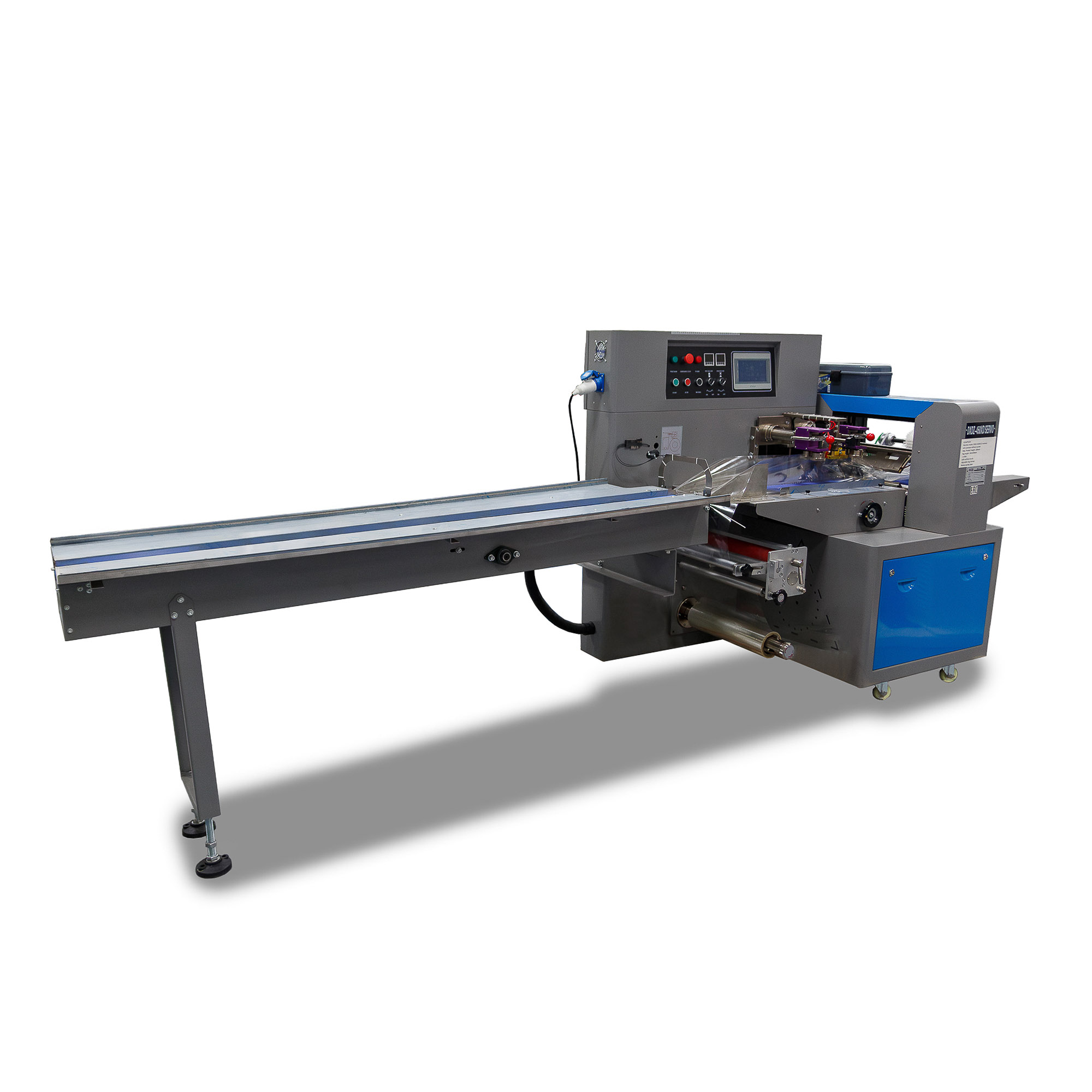 Автоматическая горизонтальная упаковочная машина DXDZ-250D (1 нож, L 120-280, S 250, H - 60 mm)