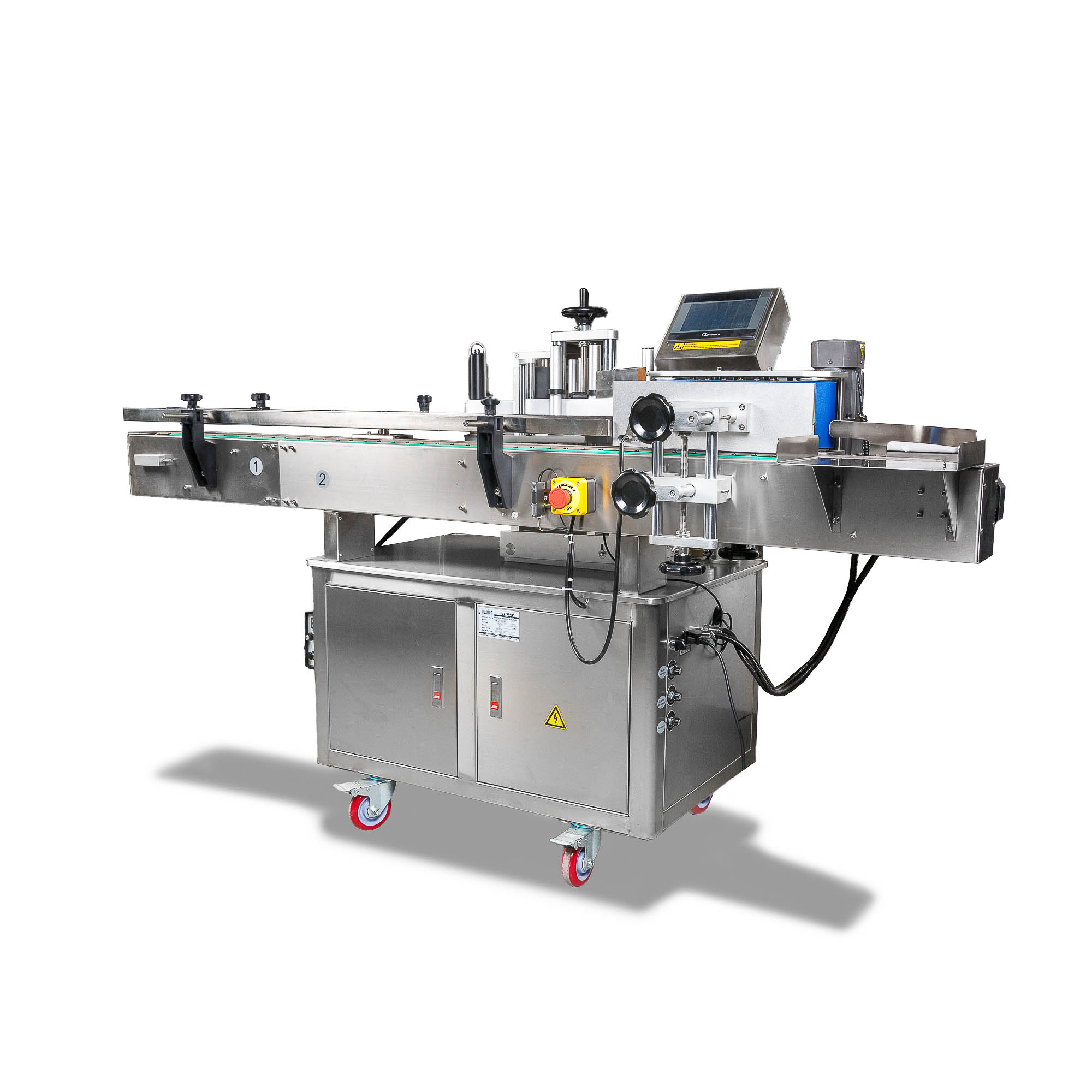 Напольный автоматический этикетировщик для круглой тары с датером HLMT-200D