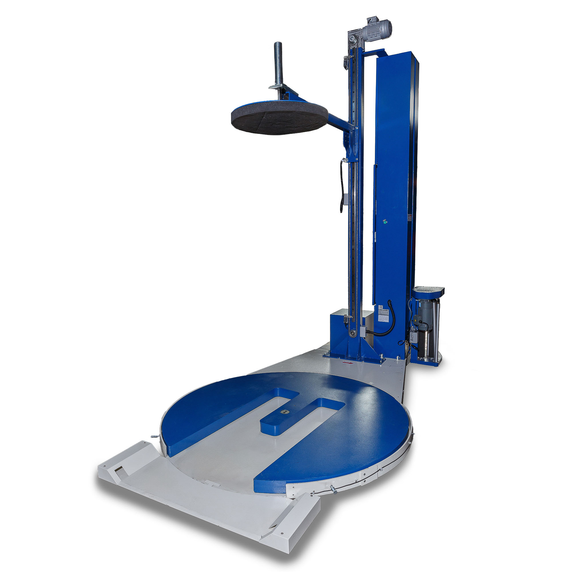 Паллетоупаковщик HL-1650FP Pro с E-платформой с моторизированной кареткой, с прижимом