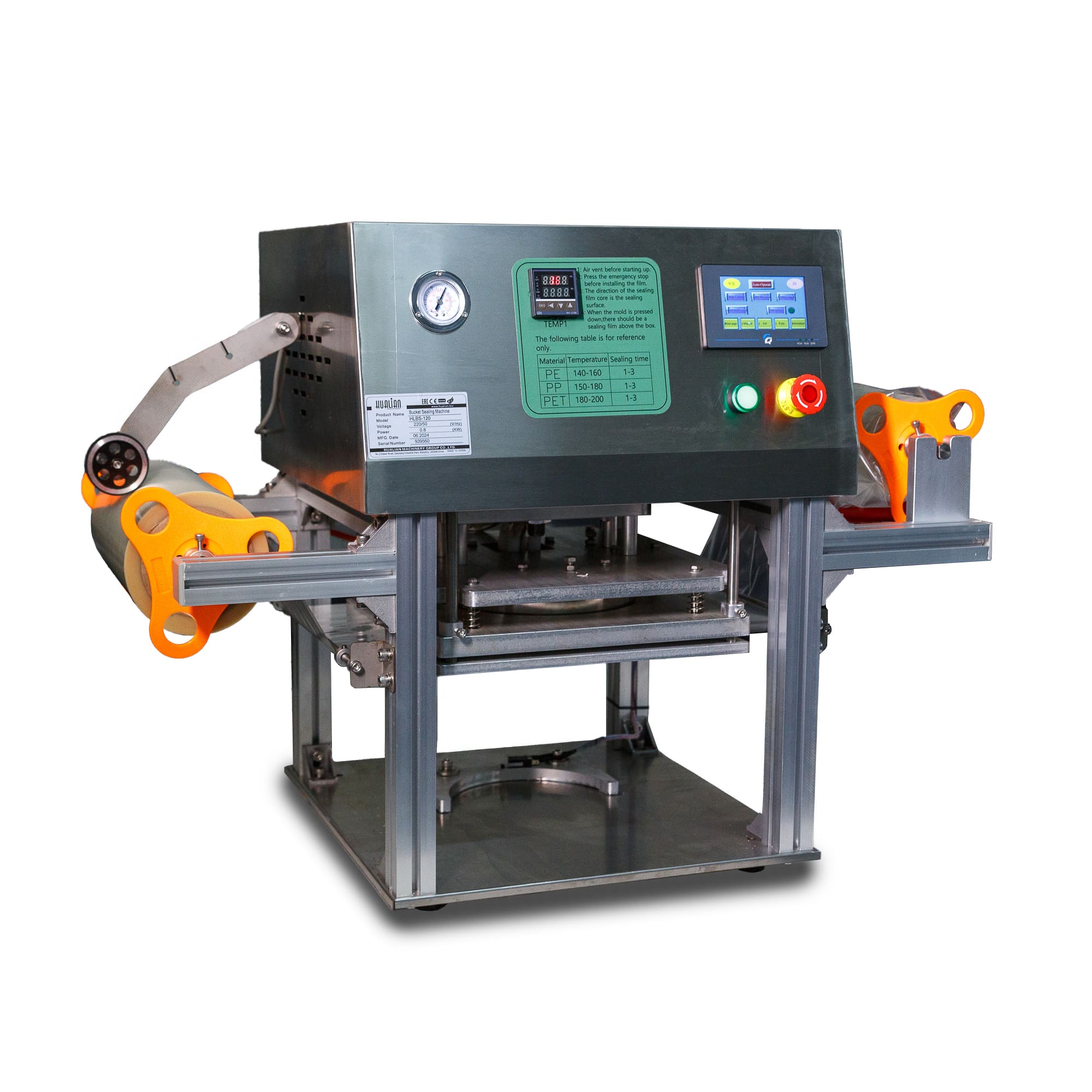 Полуавтоматический запайщик ведер HLBS-120 (Ø 173 мм)