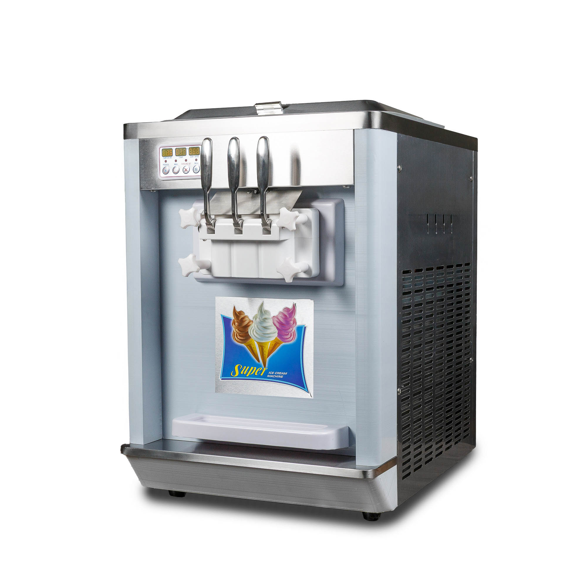 Фризер для мягкого мороженого HIM-03 с функцией ночного хранения и помпой (3 рожка)