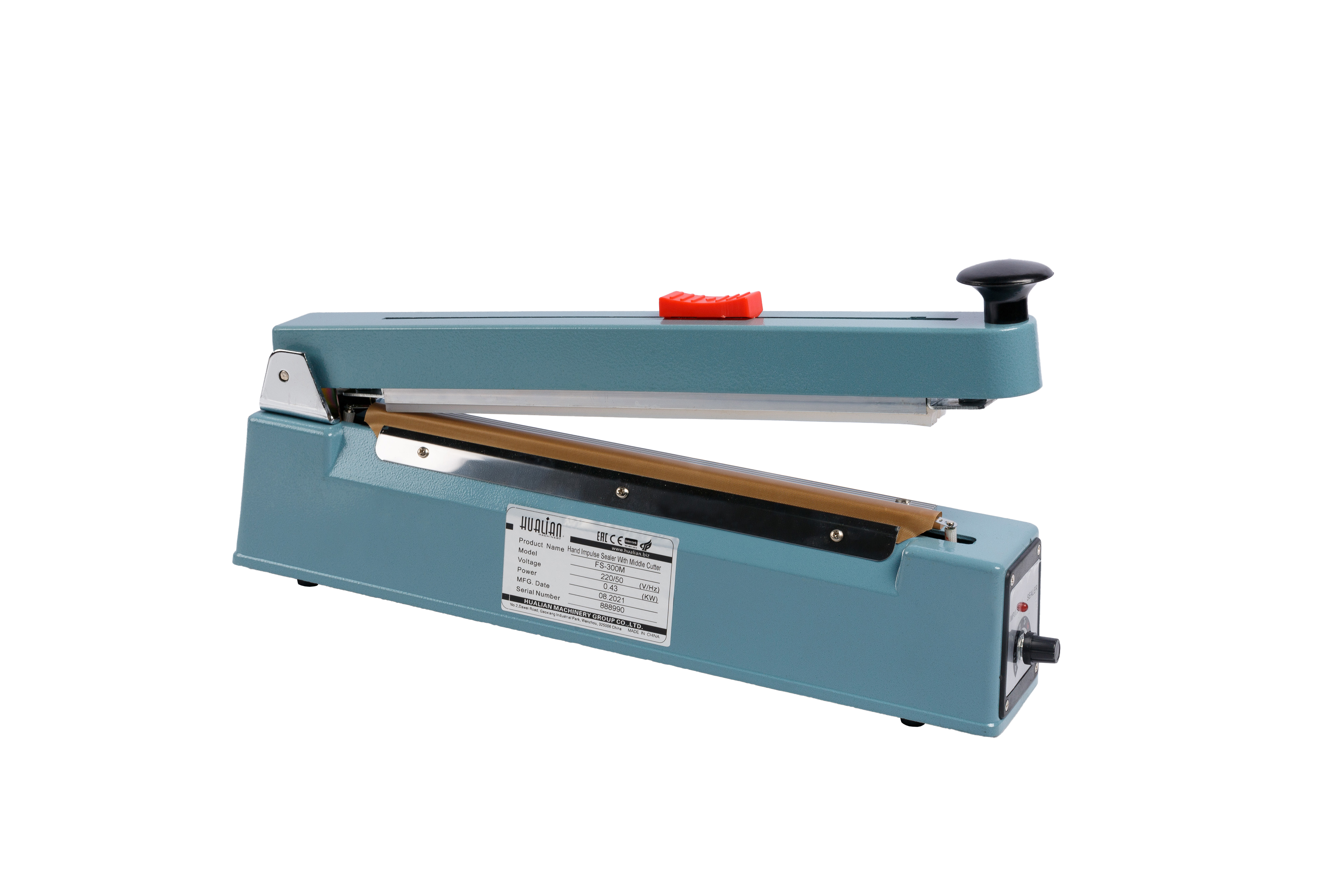 Ручной импульсный запайщик с центральным ножом (AL.корп.) FS-300M (Выставочный образец)