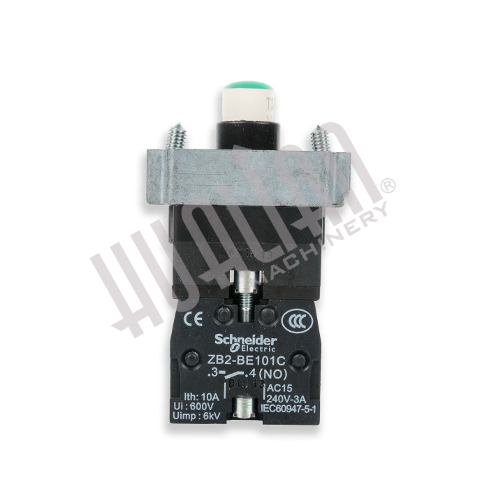 Кнопка с подсветкой (контактная группа, НР, зеленая) (панель управления BSF-5640LG) Hualian - Купить с доставкой по всей России