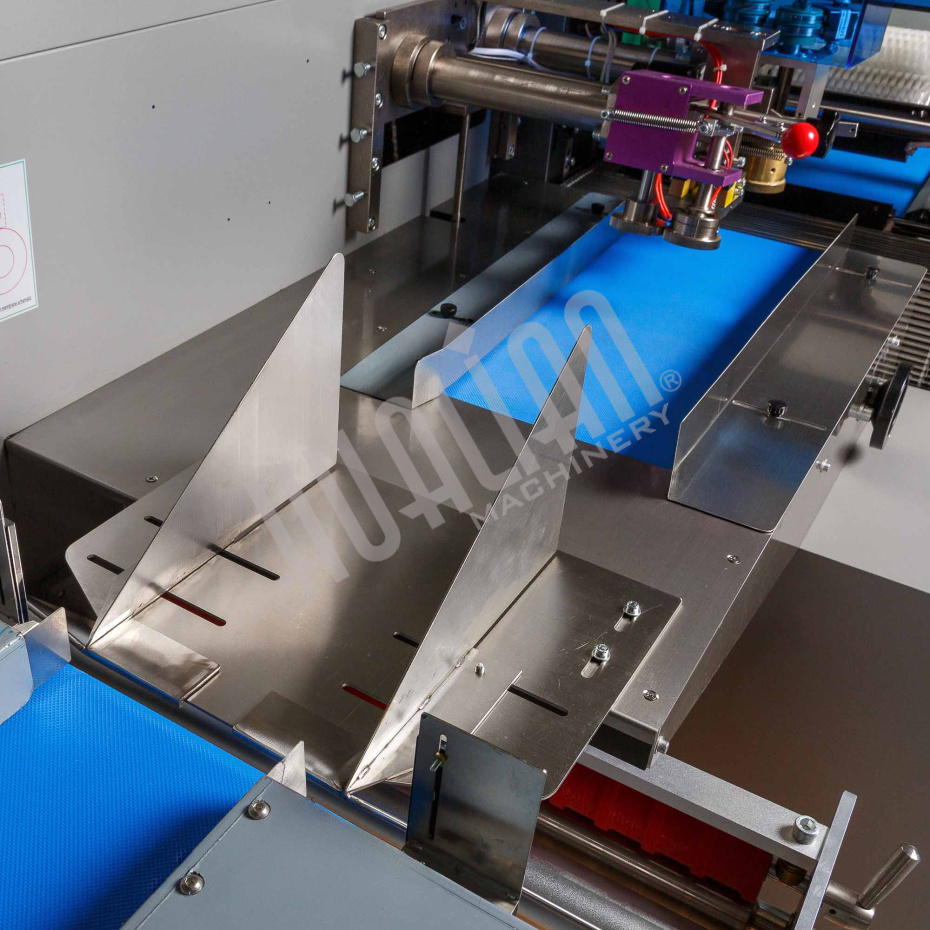 Автоматическая горизонтальная упаковочная машина DXDZ-600XD под ВПП (3 servo, лент. 250 мм, рег. форм., min bag L 130, H 120, трансп.попереч.запайки) Hualian - Купить с доставкой по всей России - 10