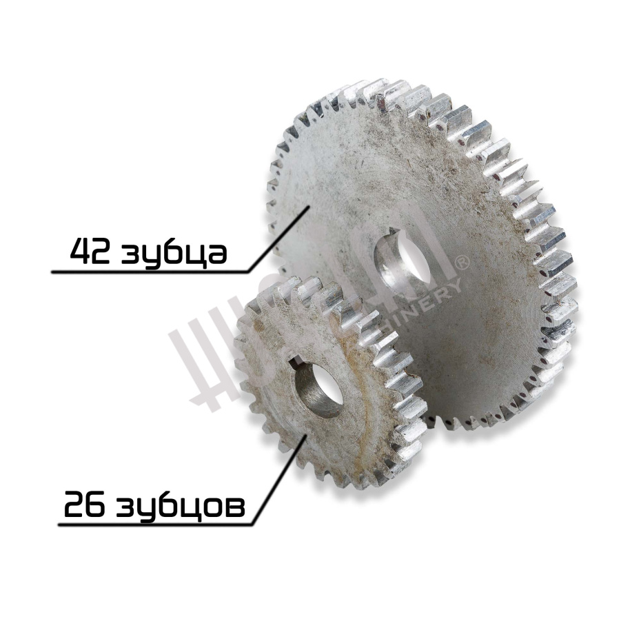 Комплект шестерен привода ворошителя и матрицы для JGL-135 (10-12 гр,.90 мм) Hualian - Купить с доставкой по всей России - 3