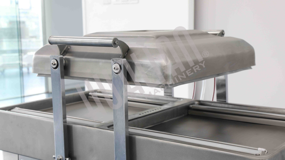 Напольная двухкамерная вакуум-упаковочная машина DZ-400/2SB SS (нерж.) Hualian - Купить с доставкой по всей России - 11