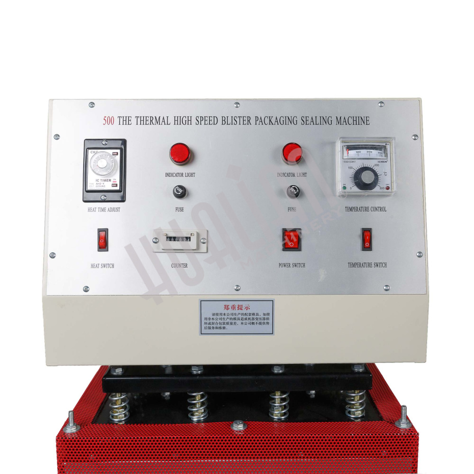 Блистер упаковочная машина (верхний нагрев) XBF-500S Hualian - Купить с доставкой по всей России - 9