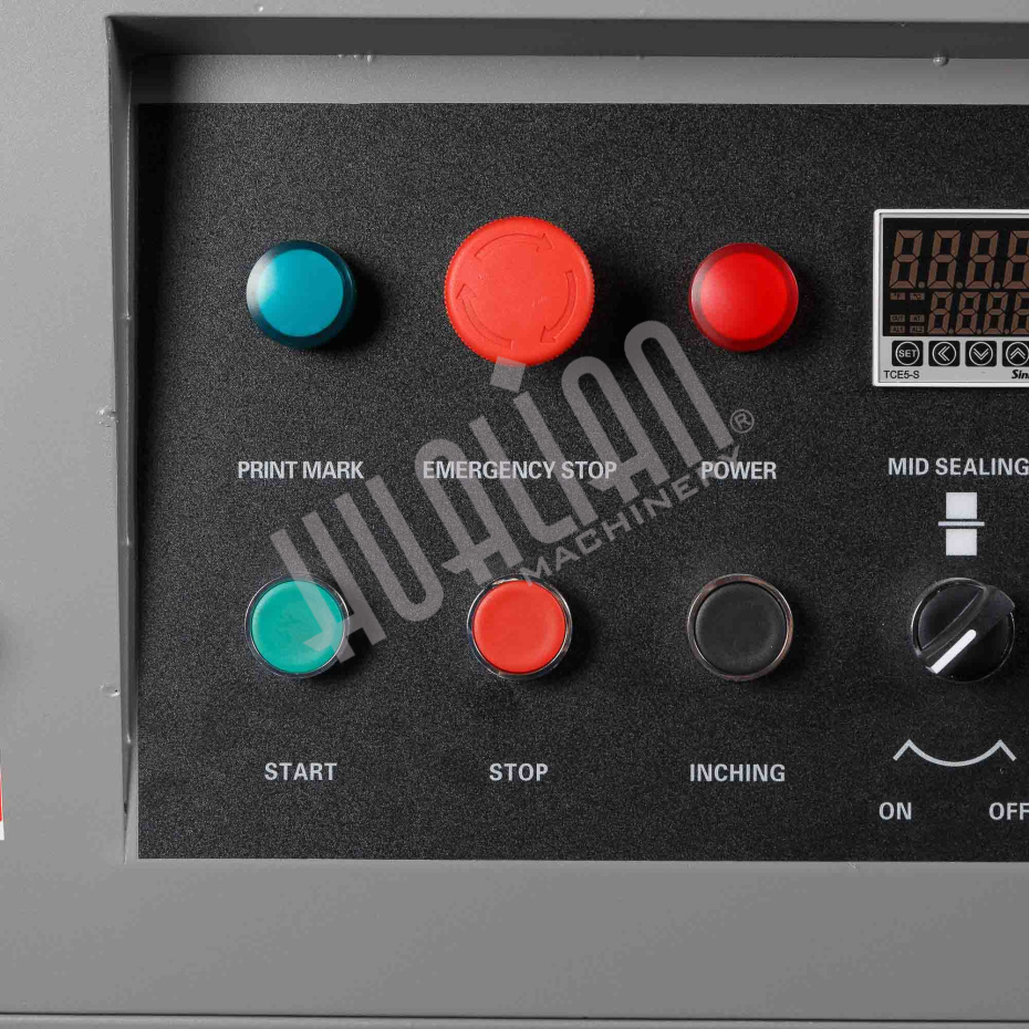 Автоматическая горизонтальная упаковочная машина DXDZ-600XD под ВПП (3 servo, лент. 250 мм, рег. форм., min bag L 130, H 120, трансп.попереч.запайки) Hualian - Купить с доставкой по всей России - 16