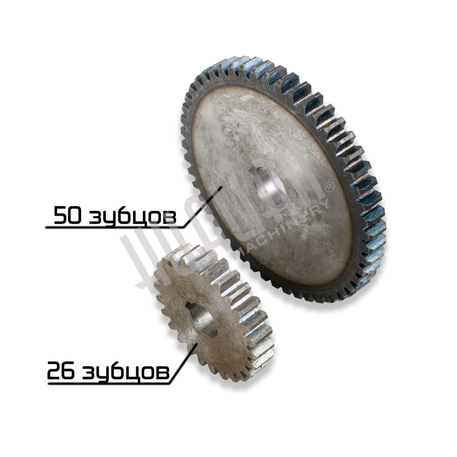 Комплект шестерен привода ворошителя и матрицы для JGL-135 (8-10 гр, 100 мм) Hualian - Купить с доставкой по всей России - 3