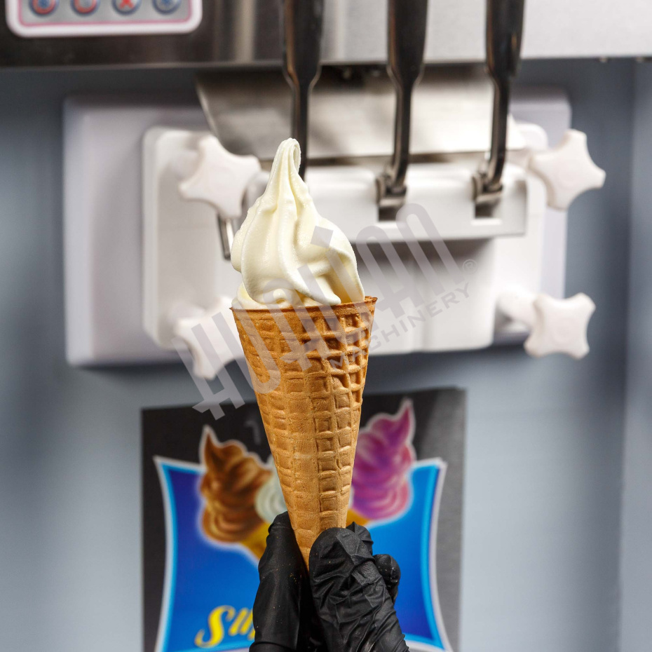 Фризер для мягкого мороженого HIM-03 с функцией ночного хранения и помпой (3 рожка) Hualian - Купить с доставкой по всей России - 14