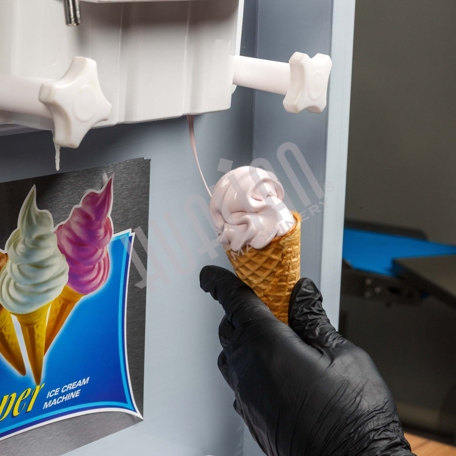 Фризер для мягкого мороженого HIM-03 с функцией ночного хранения и помпой (3 рожка) Hualian - Купить с доставкой по всей России - 11
