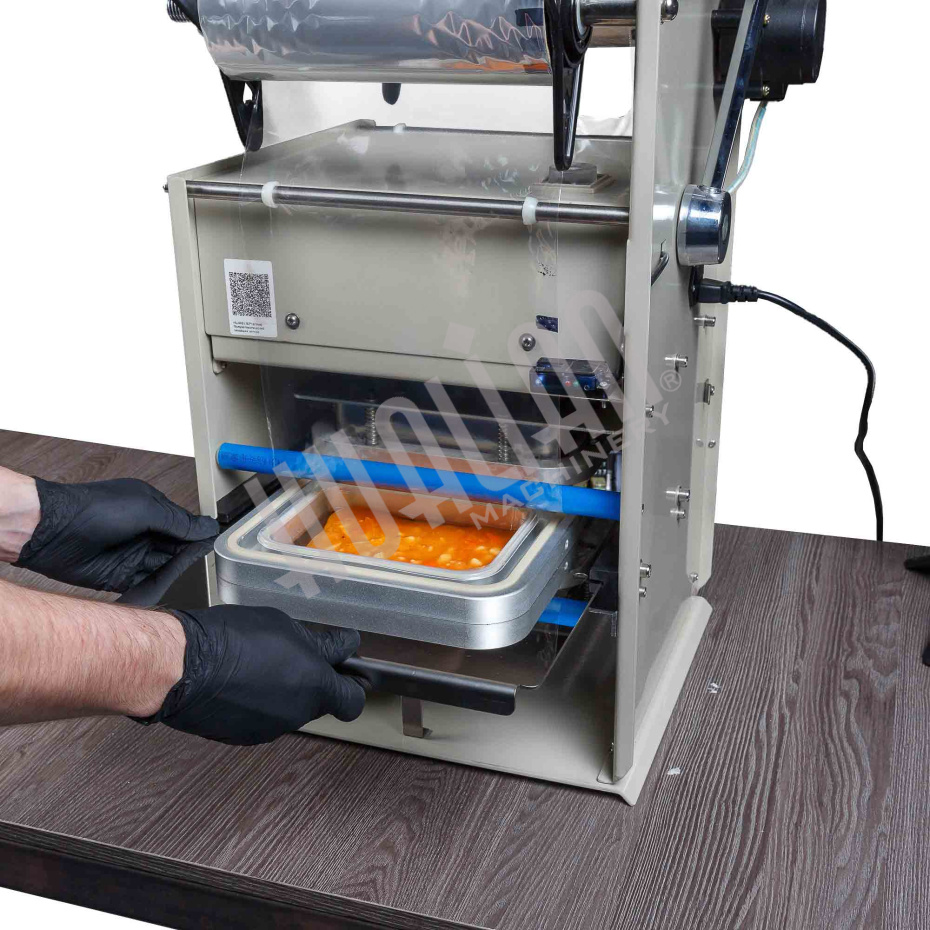 Полуавтоматический запайщик лотков HL-95B (210х148) Hualian - Купить с доставкой по всей России - 10