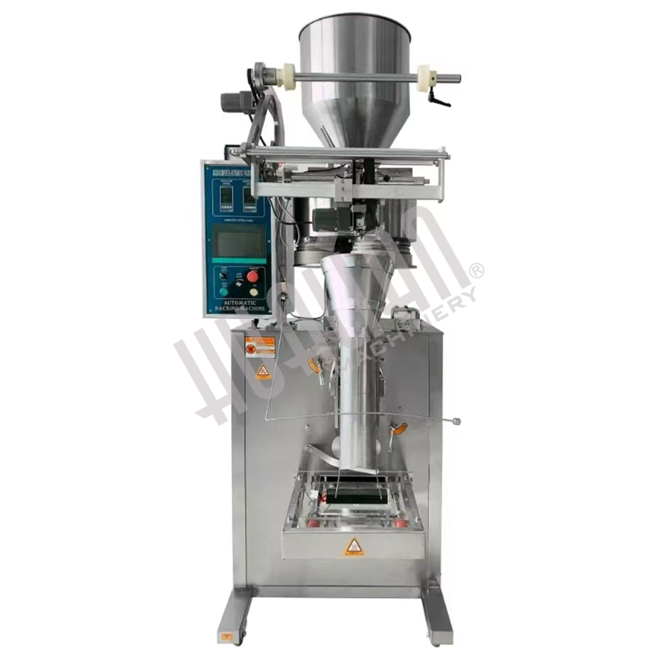 Автоматическая фасовочно-упаковочная машина DXDK-420RH-E (нерж., пакет-подушка, 900-1100 мл, W пленки 420 мм, зубч. нож) Hualian - Купить с доставкой по всей России