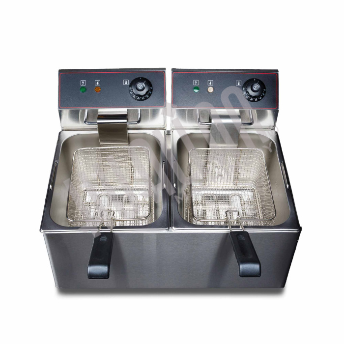 Фритюрница HEF-8L-2 (2 емкости) Hualian - Купить с доставкой по всей России