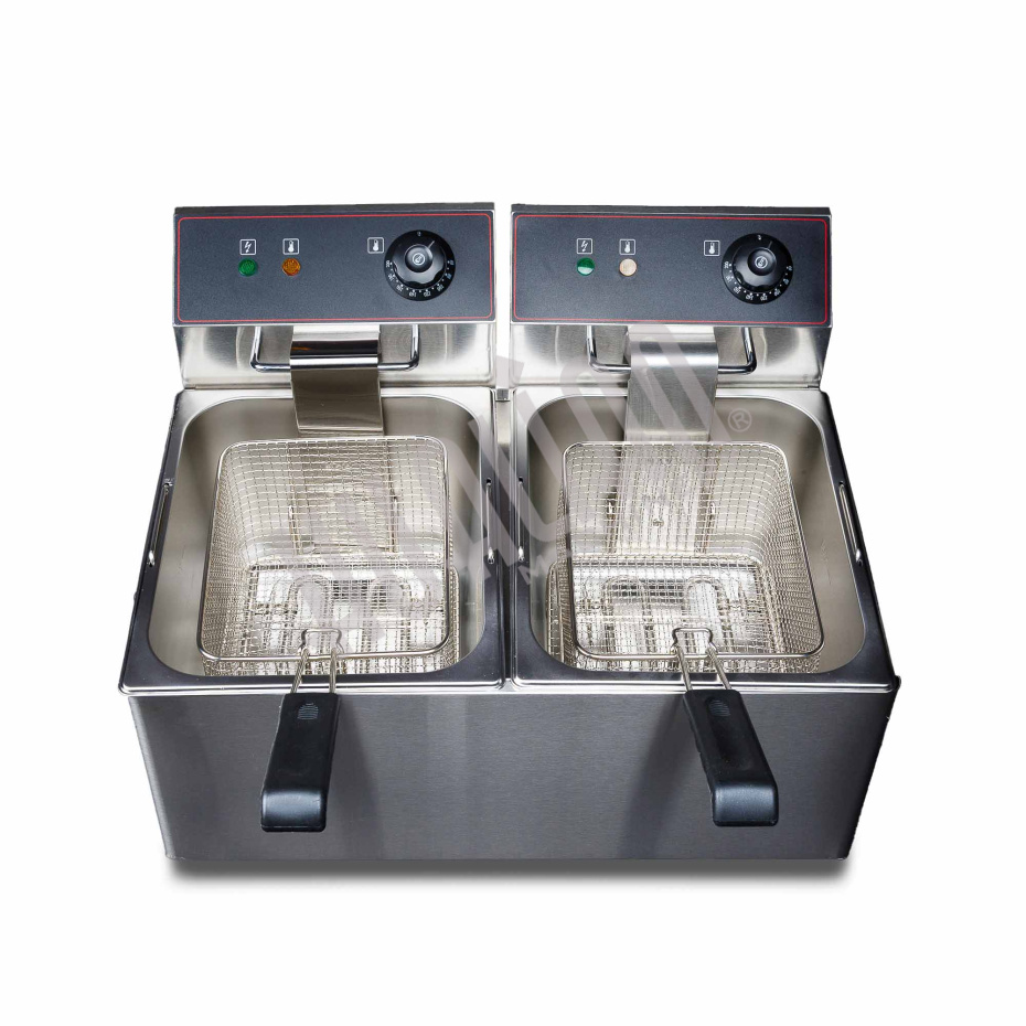 Фритюрница HEF-8L-2 (2 емкости) Hualian - Купить с доставкой по всей России