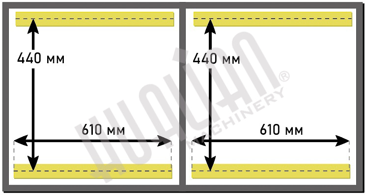 Напольный вакуумный упаковщик HVC-610S/2B (DZ-610/2SB) (нерж.) Hualian - Купить с доставкой по всей России - 3