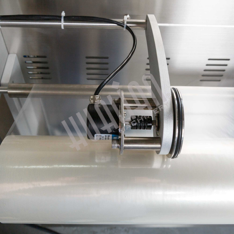 Полуавтоматический запайщик лотков ротационного типа (4 лотка,187*137*120) HVT-450R (нерж.) Hualian - Купить с доставкой по всей России - 7