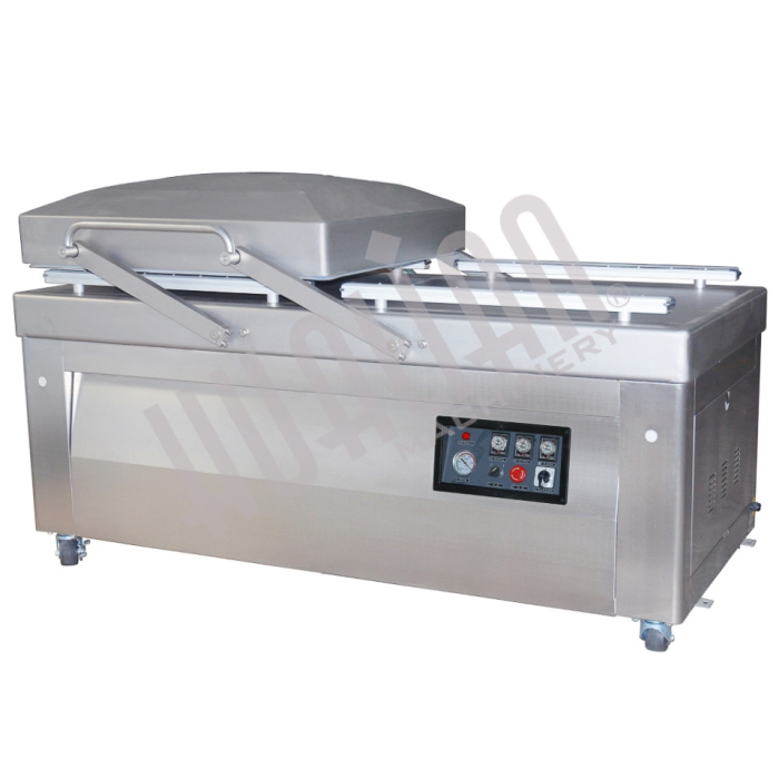 Напольный вакуумный упаковщик HVC-820S/2B-G (нерж., газ, обрезка) Hualian - Купить с доставкой по всей России