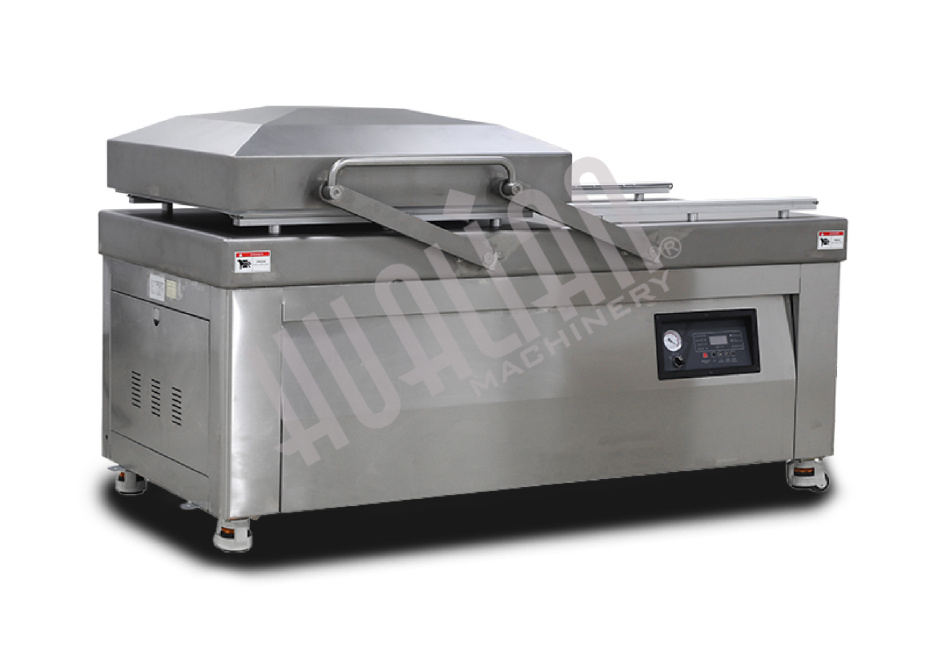 Напольная двухкамерная вакуум-упаковочная машина HVC-720S/2B-G SS (нерж., газ, электр. панель, 380В)  Hualian - Купить с доставкой по всей России - 3