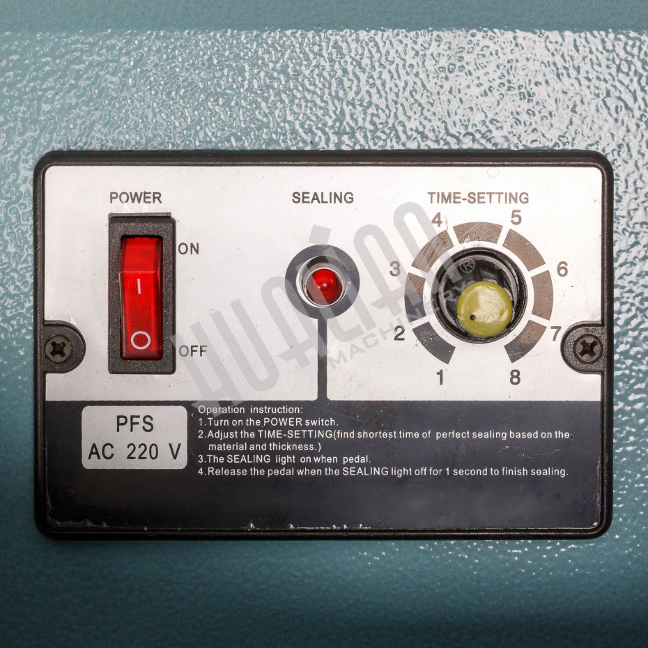Ножной усиленный запайщик PFS-600C с датером Hualian - Купить с доставкой по всей России - 7