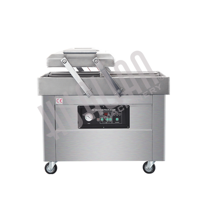 Напольная двухкамерная вакуум-упаковочная машина DZ-400/2SB SS (нерж.) Hualian - Купить с доставкой по всей России