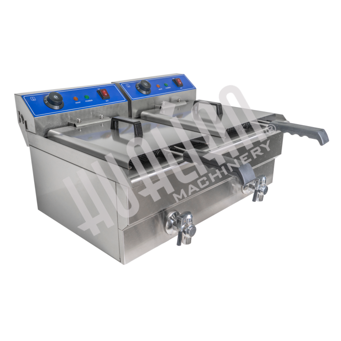 Фритюрница (2 емкости) HEF-10L Hualian - Купить с доставкой по всей России