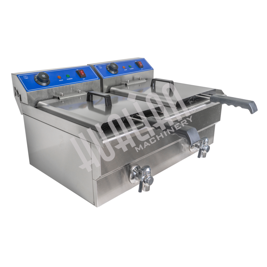 Фритюрница (2 емкости) HEF-10L Hualian - Купить с доставкой по всей России