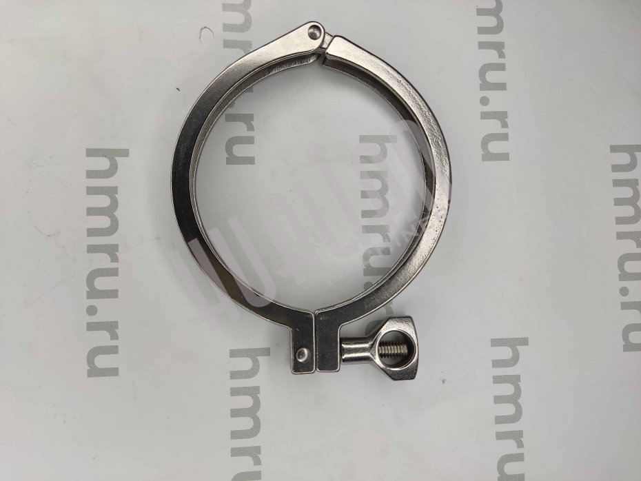 Хомут быстроразъёмного соединения CLAMP SMS 4" (120 мм) Hualian - Купить с доставкой по всей России