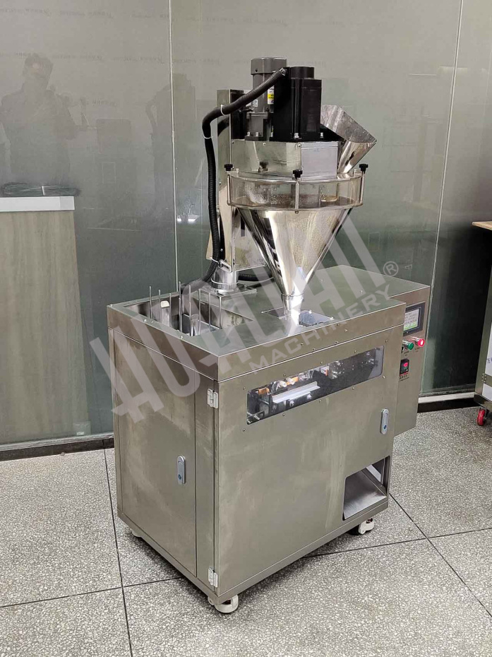 Мини дой-пак линия со шнековым дозатором для пакетов с зип-локом HLDX-9018F  Hualian - Купить с доставкой по всей России - 6