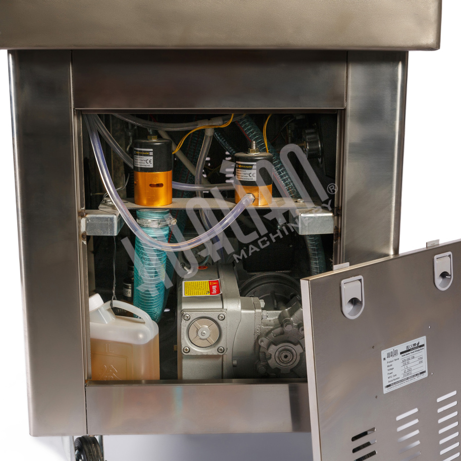 Напольная двухкамерная вакуум-упаковочная машина DZQ-500/2SB SS (нерж., газ) Hualian - Купить с доставкой по всей России - 5