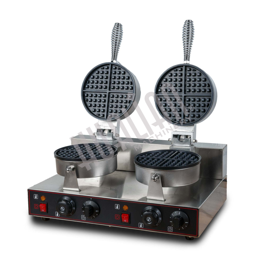 Вафельница для объемных вафель HWB-2 (2 секции, круг) Hualian - Купить с доставкой по всей России - 6