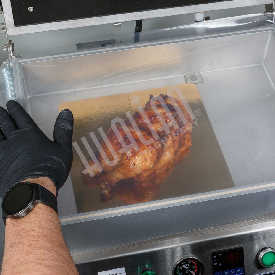 Ручной вакуумный пищевой скин-упаковщик HLV-300VST (глубина лотка 55 мм,2 лотка) PREMIUM Hualian - Купить с доставкой по всей России - 18