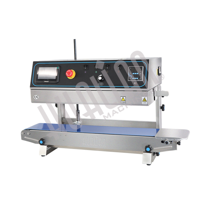 Вертикальный конвейерный роликовый запайщик FRP-810II (нерж, каплеструйный принтер) Hualian - Купить с доставкой по всей России