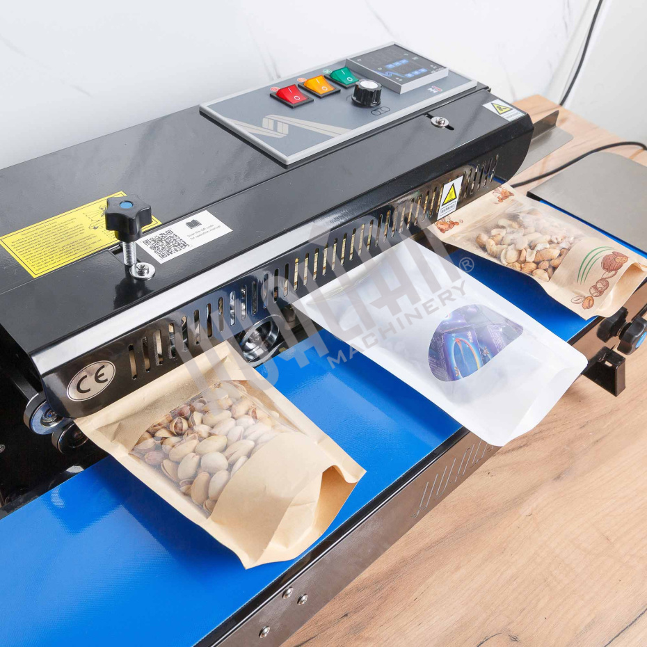 Роликовый (конвейерный) запайщик с правой подачей FRD-750E (горизонт.) Hualian - Купить с доставкой по всей России - 9