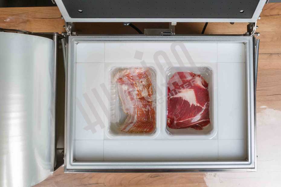 Скин-упаковочная машина HLV-300VST NEW на два лотка (глубина лотка 55 мм) Hualian - Купить с доставкой по всей России - 14